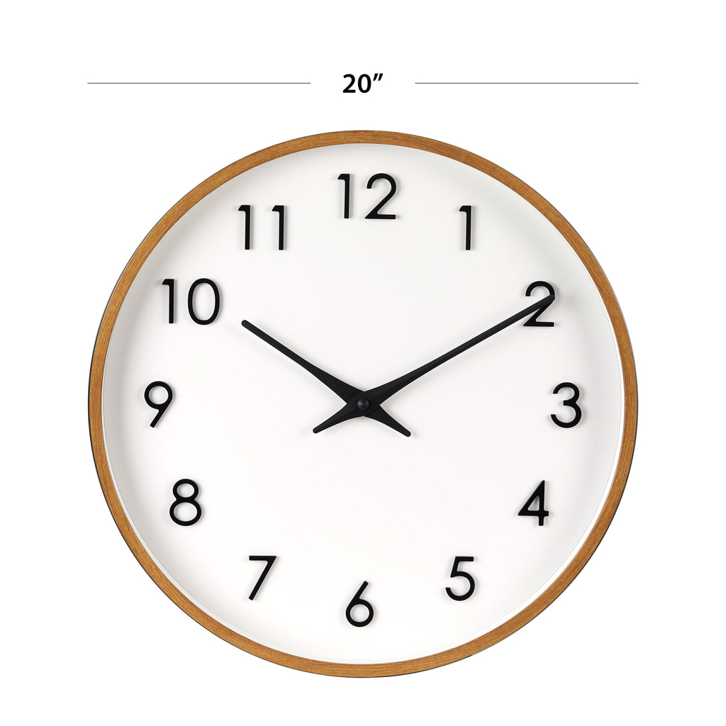 Better Homes & Gardens 20" Quartz Modern Indoor Wall Clock, Easy Installation