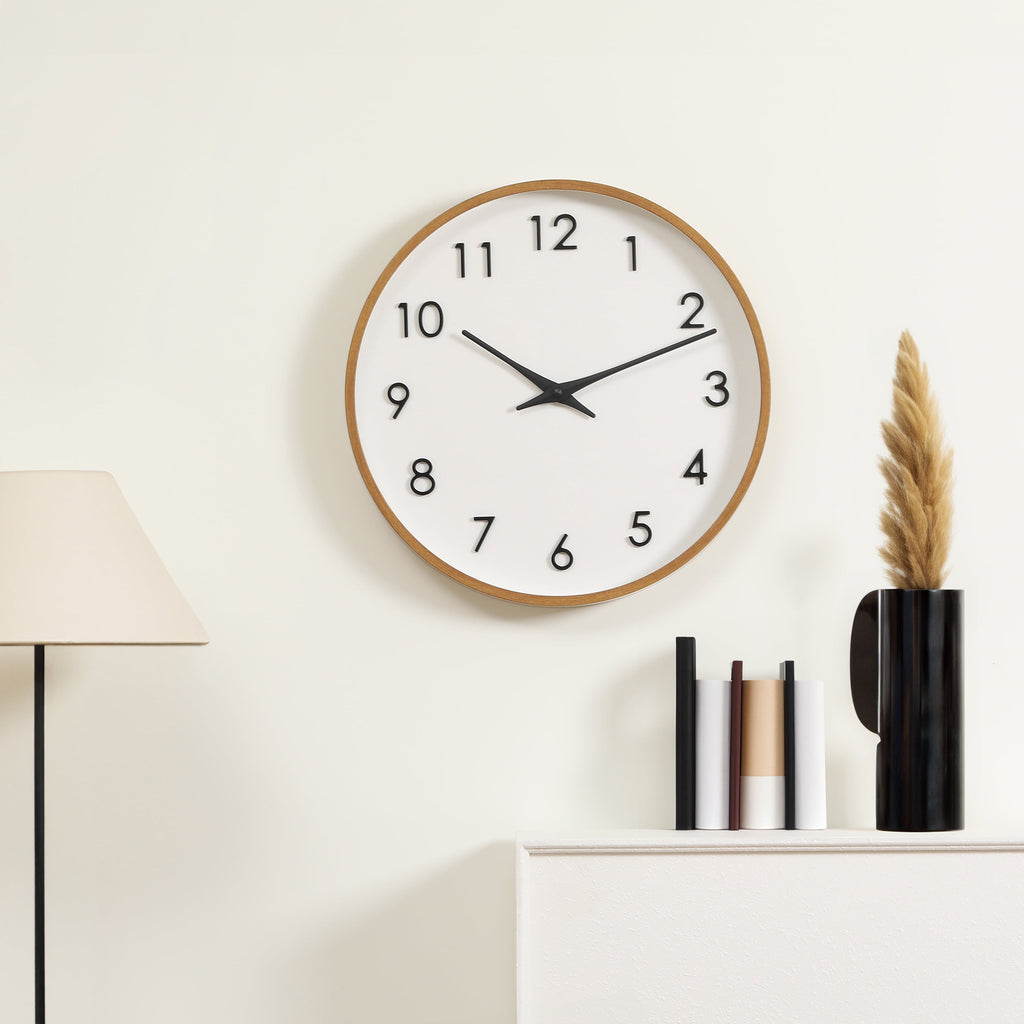 Better Homes & Gardens 20" Quartz Modern Indoor Wall Clock, Easy Installation