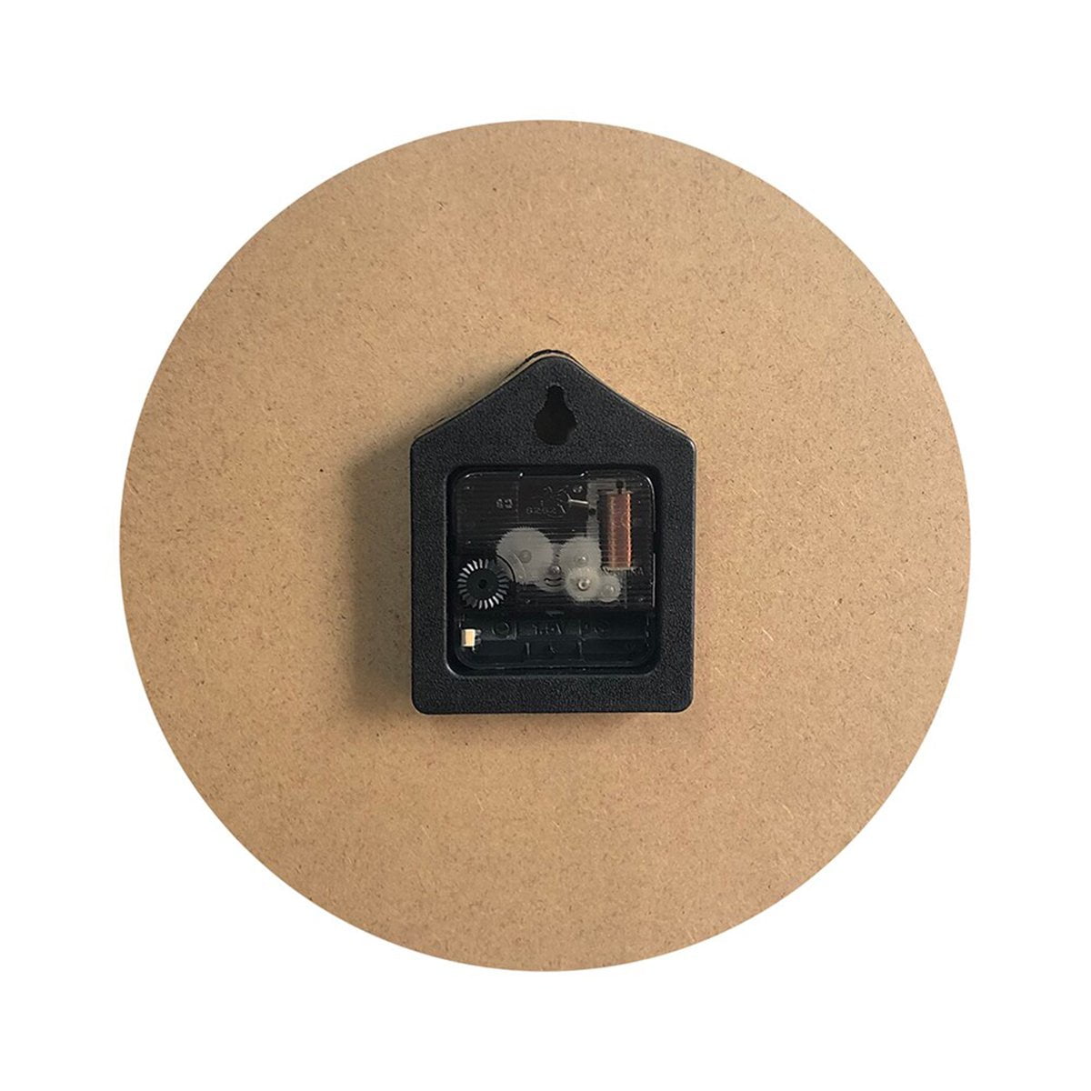 VOCOO 10'' Sunflower Round Wall Clocks, Wooden Silent Non Ticking Industrial Analog Clock for Kitchen Home Office Bedrooms (with Hook)