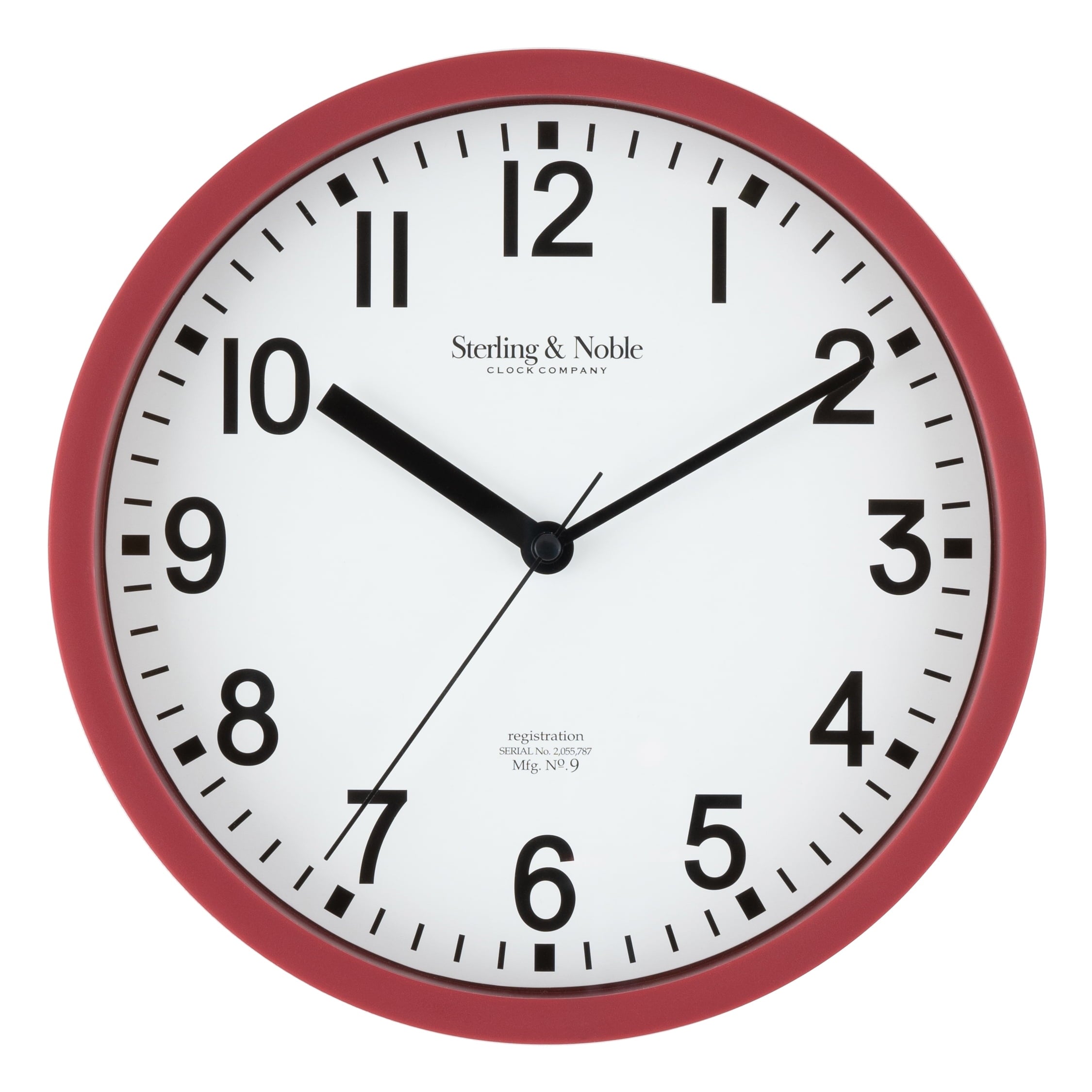 Mainstays Basic Indoor 8.78" Black Analog Round Modern Wall Clock