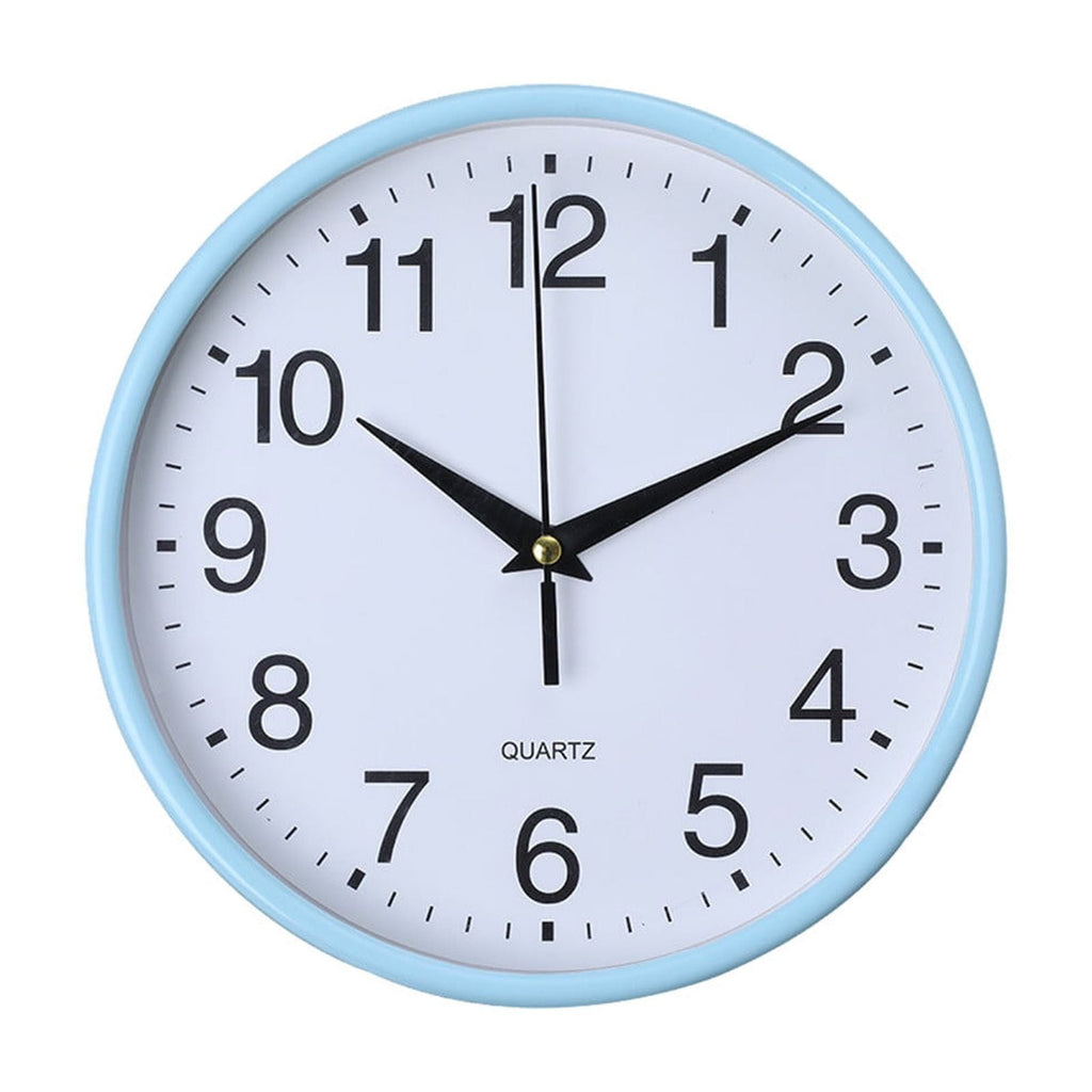 Round Wall Clock, Modern Wall Clock Battery Operated Wall Clocks, Silent Easy Installation Non Ticking Small Analog Clock, for Bedroom, Kitchen, Bathroom, Office, Home