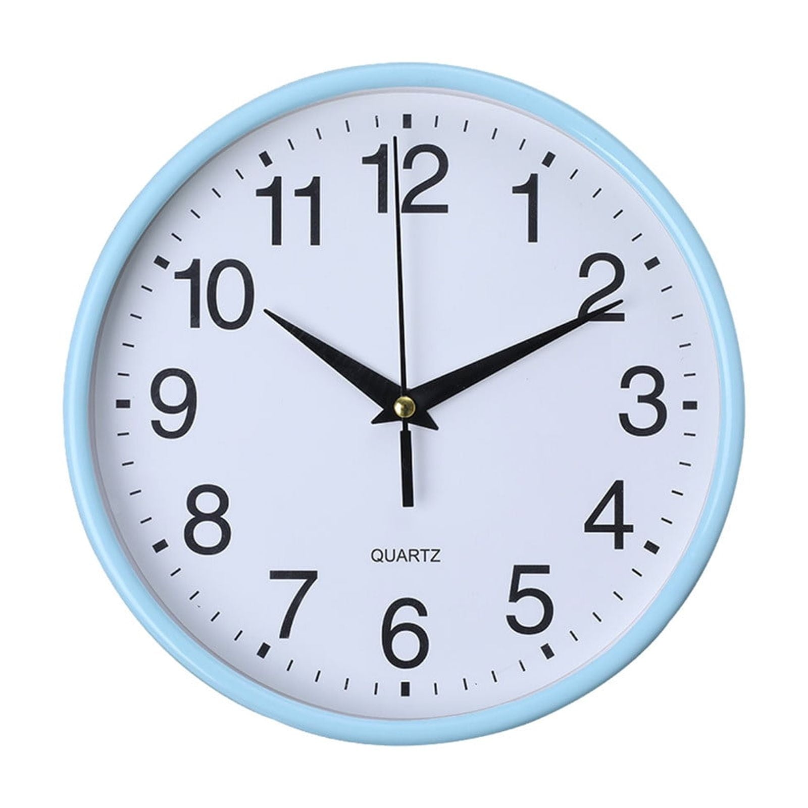 Round Wall Clock, Modern Wall Clock Battery Operated Wall Clocks, Silent Easy Installation Non Ticking Small Analog Clock, for Bedroom, Kitchen, Bathroom, Office, Home