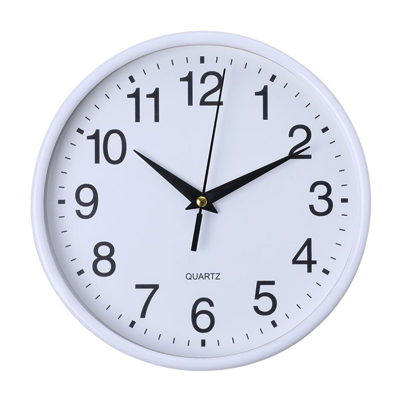 Round Wall Clock, Modern Wall Clock Battery Operated Wall Clocks, Silent Easy Installation Non Ticking Small Analog Clock, for Bedroom, Kitchen, Bathroom, Office, Home