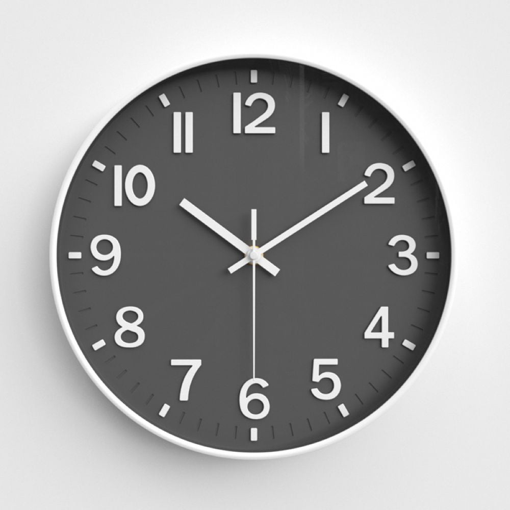 Sanmadrola Wall Clocks Battery Operated,12 inch Silent Non Ticking Modern Wall Clock for Living Room Bedroom Kitchen Office Classroom Decor Glass Front Olive Green with Gold Frame