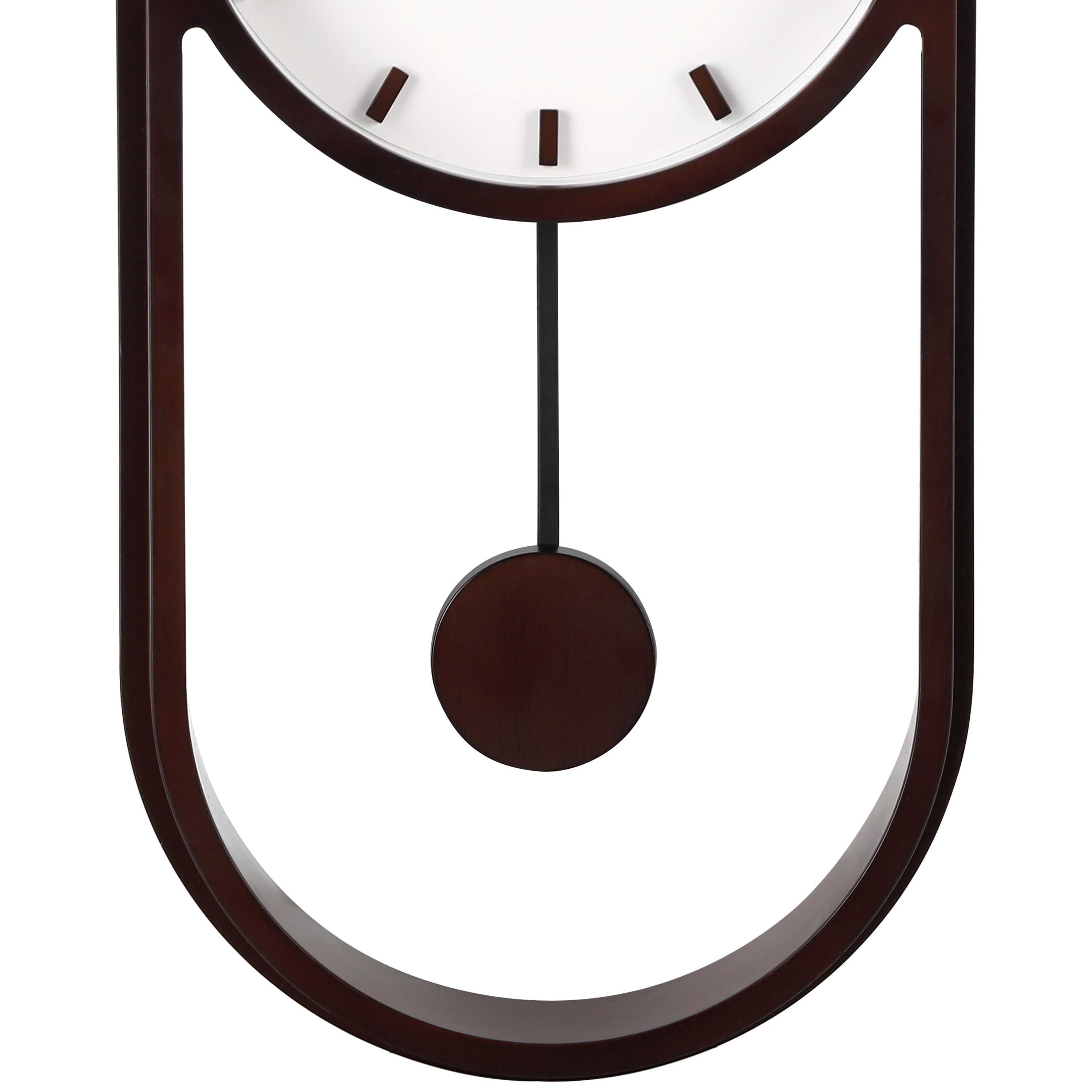 Better Homes & Gardens 7.8" Quartz Modern Indoor Pendulum Clock, Easy Installation